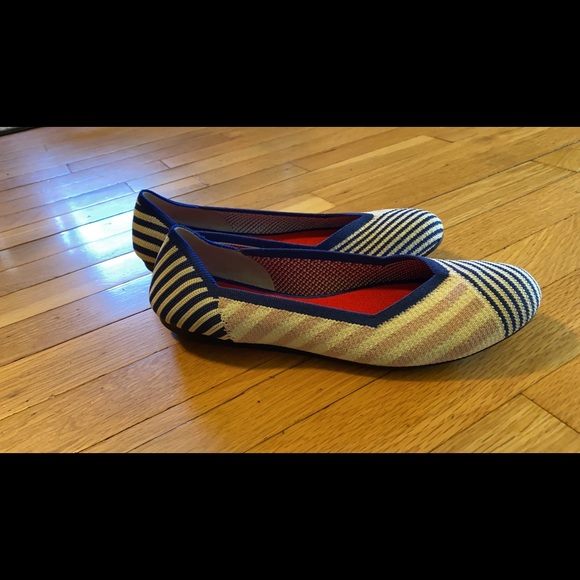 Pink Mixed Striped Rothy’s 9.5 - Picture 2 of 2